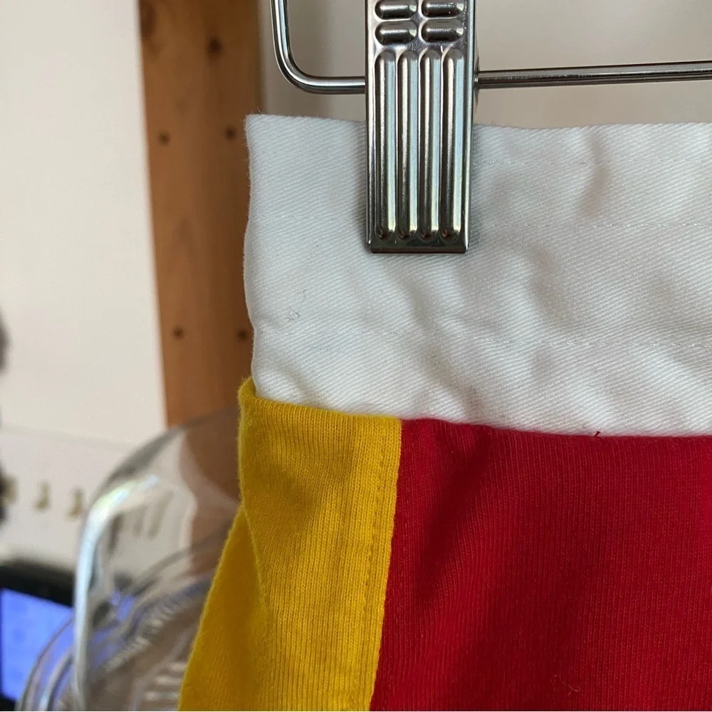 Ralph Lauren Sailing Yacht Club Yellow Red Rugby Stripe Skort Skirt